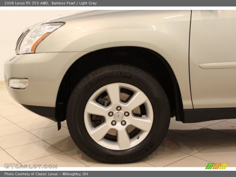 Bamboo Pearl / Light Gray 2008 Lexus RX 350 AWD