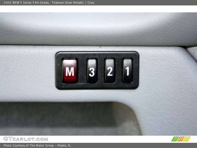 Titanium Silver Metallic / Grey 2003 BMW 5 Series 540i Sedan
