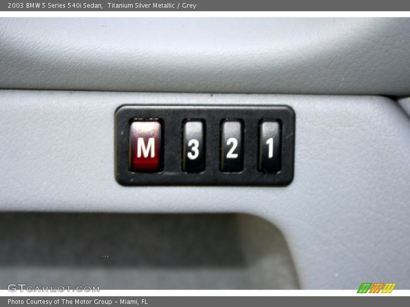 Titanium Silver Metallic / Grey 2003 BMW 5 Series 540i Sedan