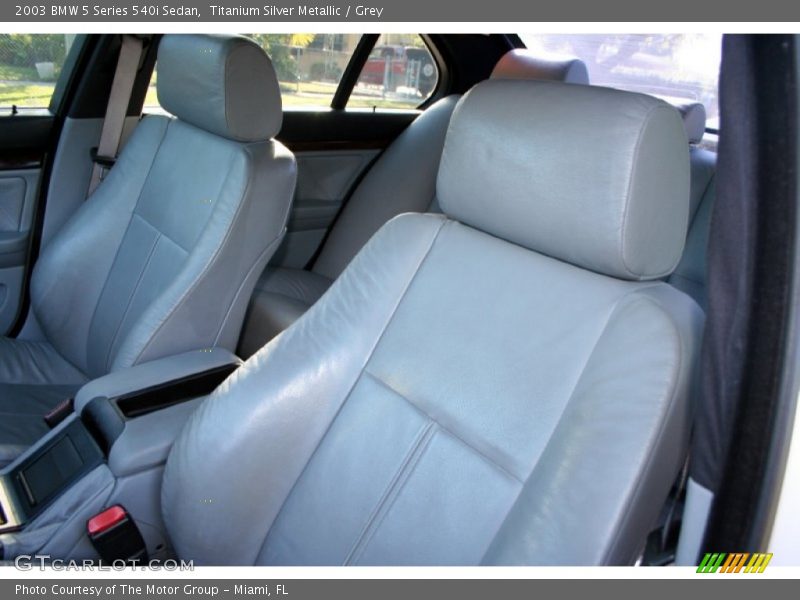 Titanium Silver Metallic / Grey 2003 BMW 5 Series 540i Sedan