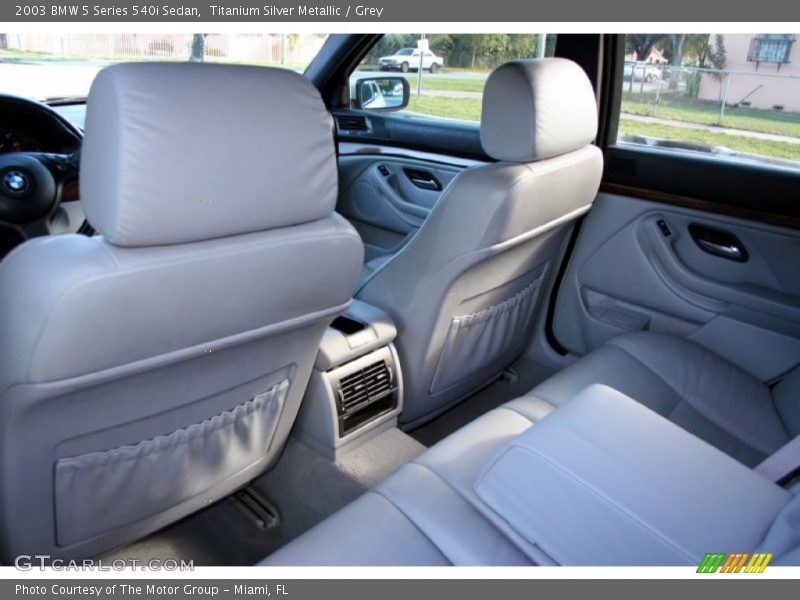 Titanium Silver Metallic / Grey 2003 BMW 5 Series 540i Sedan