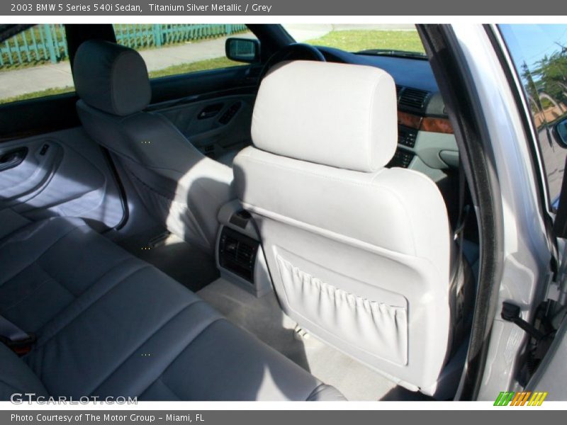 Titanium Silver Metallic / Grey 2003 BMW 5 Series 540i Sedan