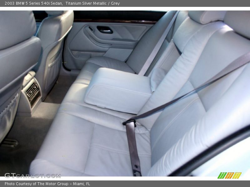 Titanium Silver Metallic / Grey 2003 BMW 5 Series 540i Sedan