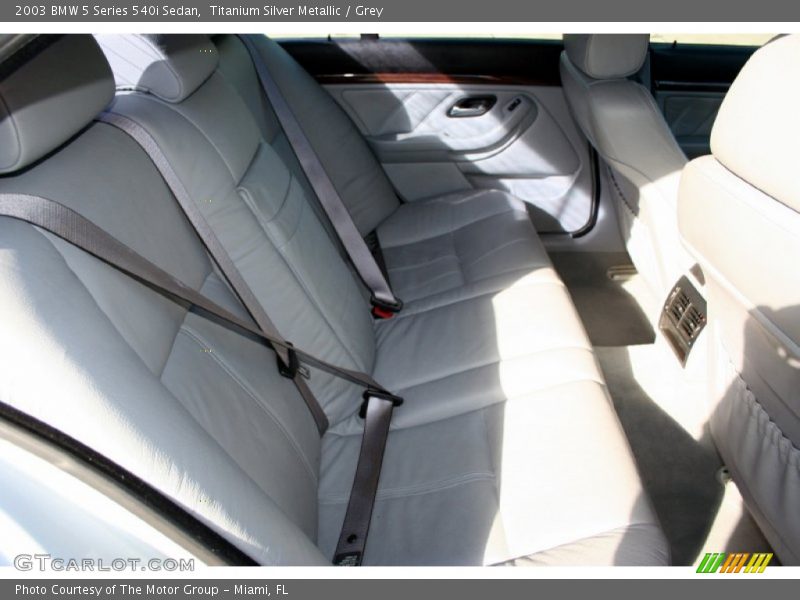 Titanium Silver Metallic / Grey 2003 BMW 5 Series 540i Sedan