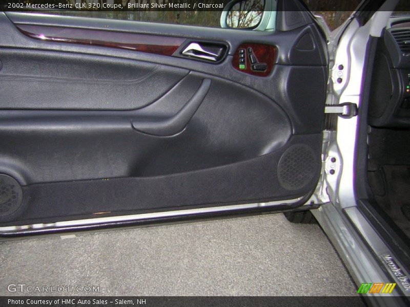 Brilliant Silver Metallic / Charcoal 2002 Mercedes-Benz CLK 320 Coupe