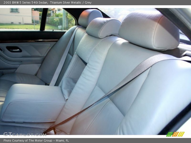 Titanium Silver Metallic / Grey 2003 BMW 5 Series 540i Sedan