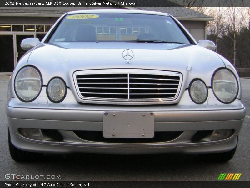 Brilliant Silver Metallic / Charcoal 2002 Mercedes-Benz CLK 320 Coupe