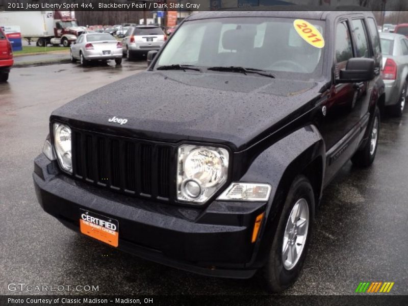 Blackberry Pearl / Dark Slate Gray 2011 Jeep Liberty Sport 4x4