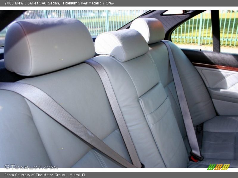Titanium Silver Metallic / Grey 2003 BMW 5 Series 540i Sedan