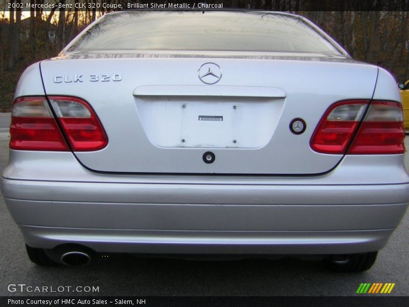 Brilliant Silver Metallic / Charcoal 2002 Mercedes-Benz CLK 320 Coupe