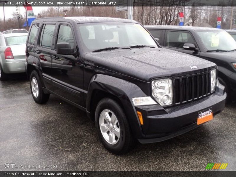 Blackberry Pearl / Dark Slate Gray 2011 Jeep Liberty Sport 4x4