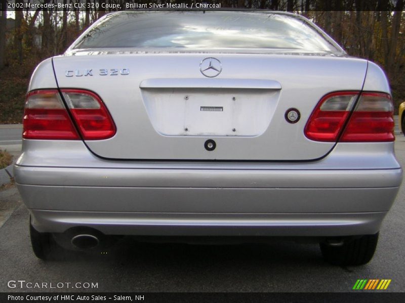 Brilliant Silver Metallic / Charcoal 2002 Mercedes-Benz CLK 320 Coupe
