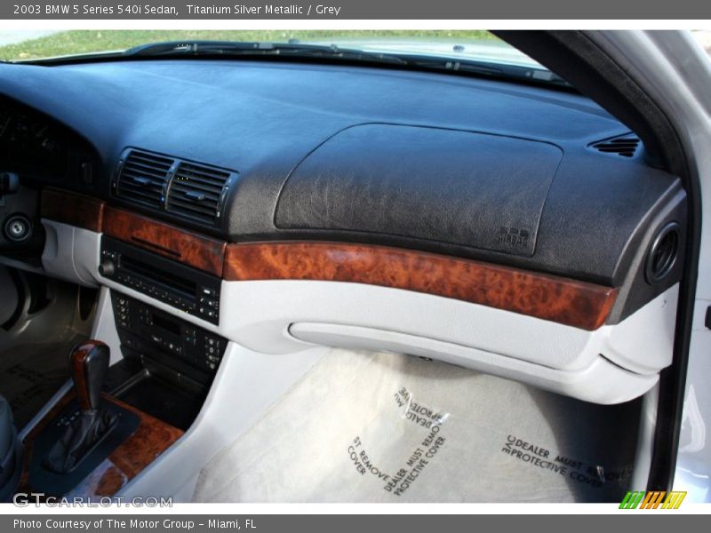 Titanium Silver Metallic / Grey 2003 BMW 5 Series 540i Sedan