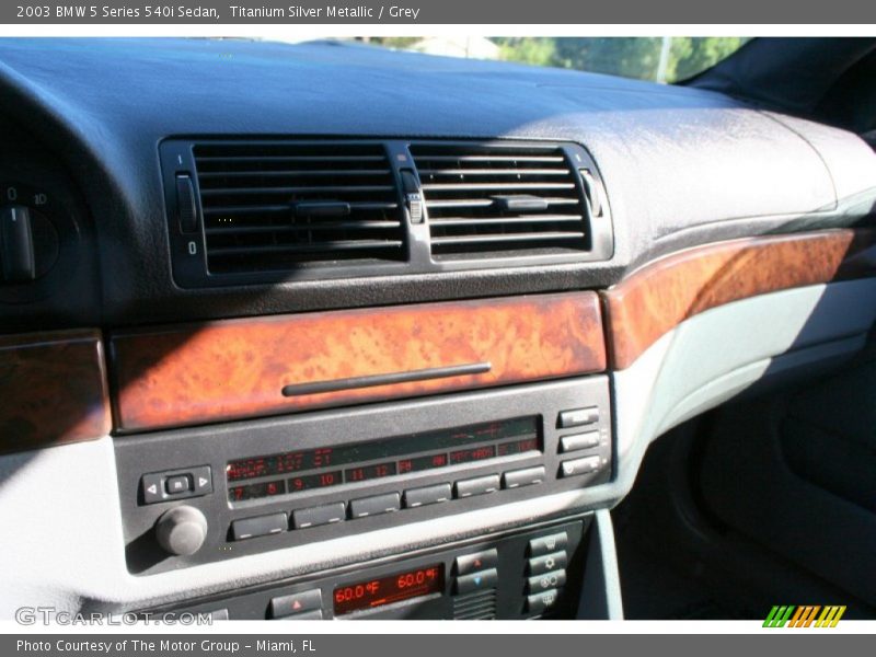 Titanium Silver Metallic / Grey 2003 BMW 5 Series 540i Sedan