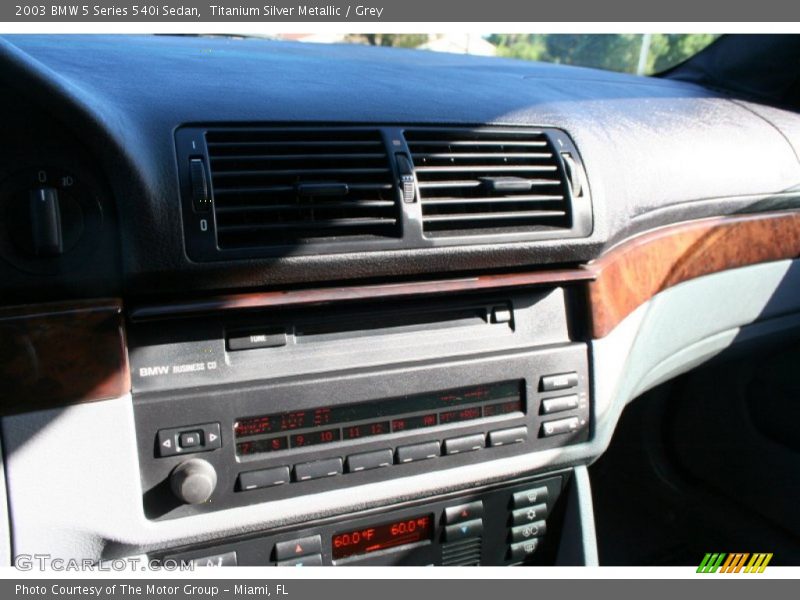 Titanium Silver Metallic / Grey 2003 BMW 5 Series 540i Sedan