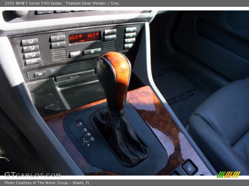 Titanium Silver Metallic / Grey 2003 BMW 5 Series 540i Sedan