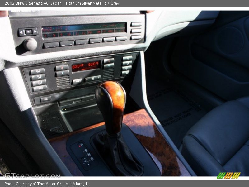 Titanium Silver Metallic / Grey 2003 BMW 5 Series 540i Sedan