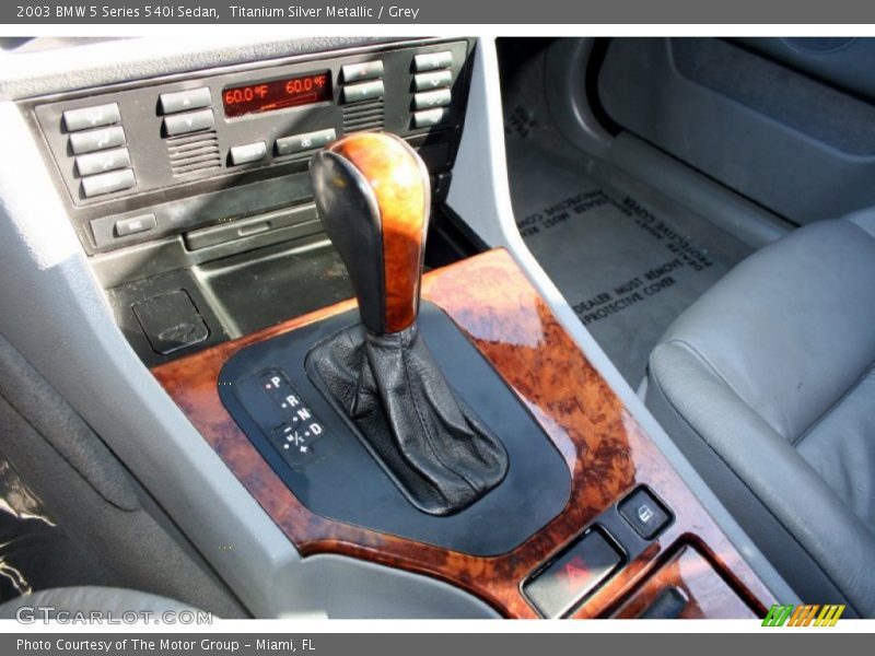 Titanium Silver Metallic / Grey 2003 BMW 5 Series 540i Sedan