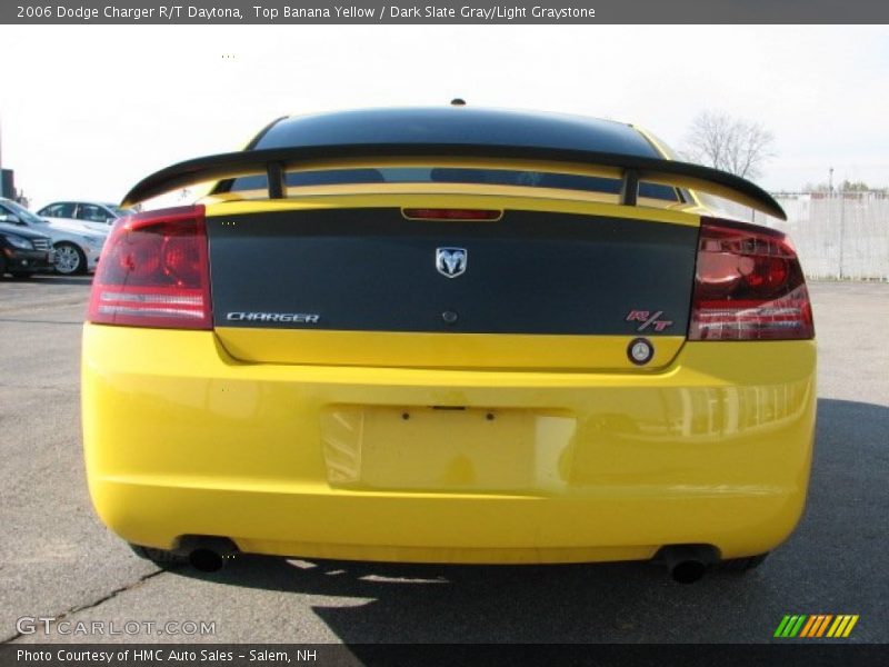 Top Banana Yellow / Dark Slate Gray/Light Graystone 2006 Dodge Charger R/T Daytona