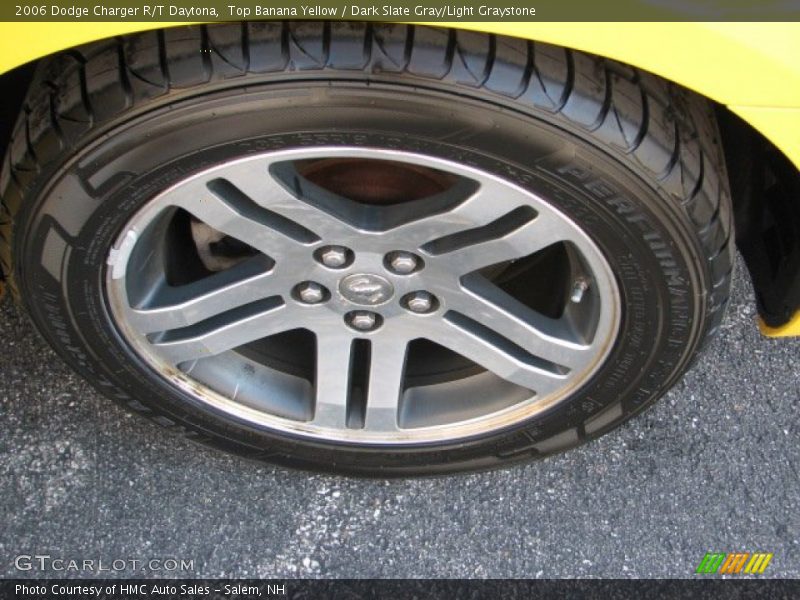 Top Banana Yellow / Dark Slate Gray/Light Graystone 2006 Dodge Charger R/T Daytona