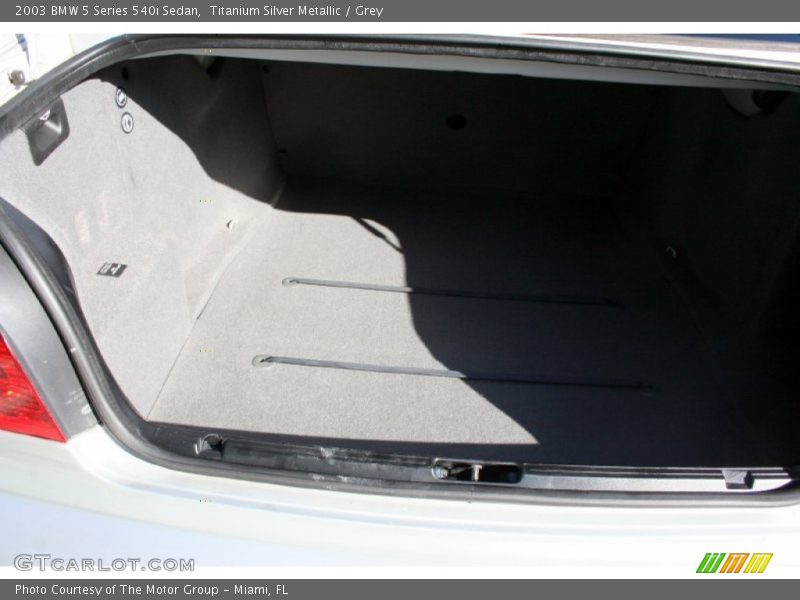 Titanium Silver Metallic / Grey 2003 BMW 5 Series 540i Sedan