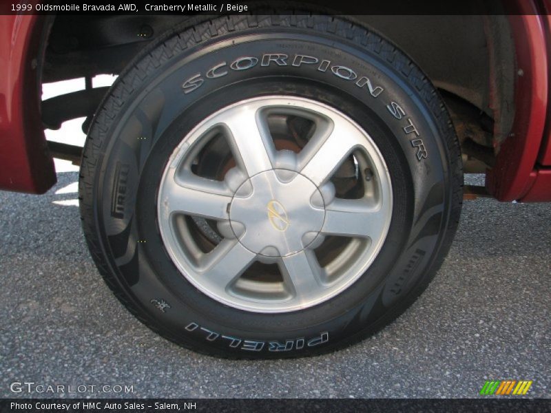 Cranberry Metallic / Beige 1999 Oldsmobile Bravada AWD