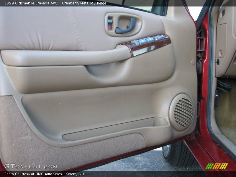 Cranberry Metallic / Beige 1999 Oldsmobile Bravada AWD
