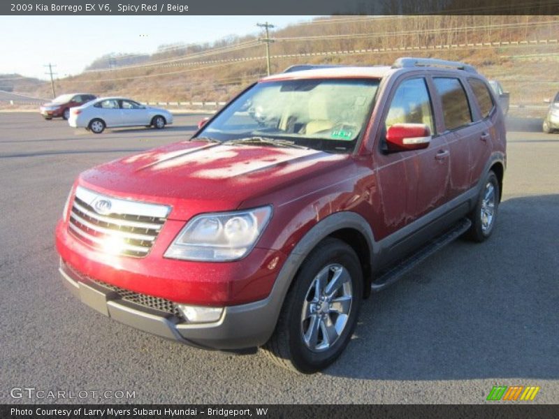 Spicy Red / Beige 2009 Kia Borrego EX V6