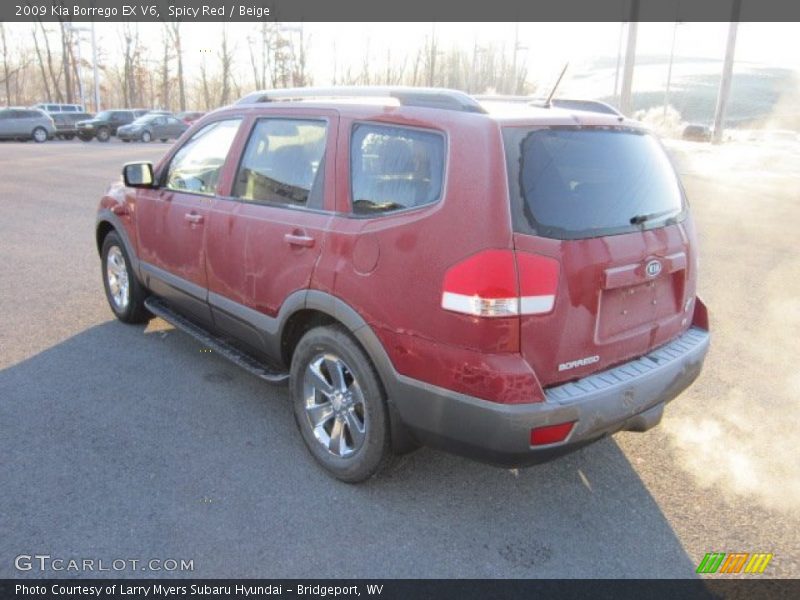 Spicy Red / Beige 2009 Kia Borrego EX V6