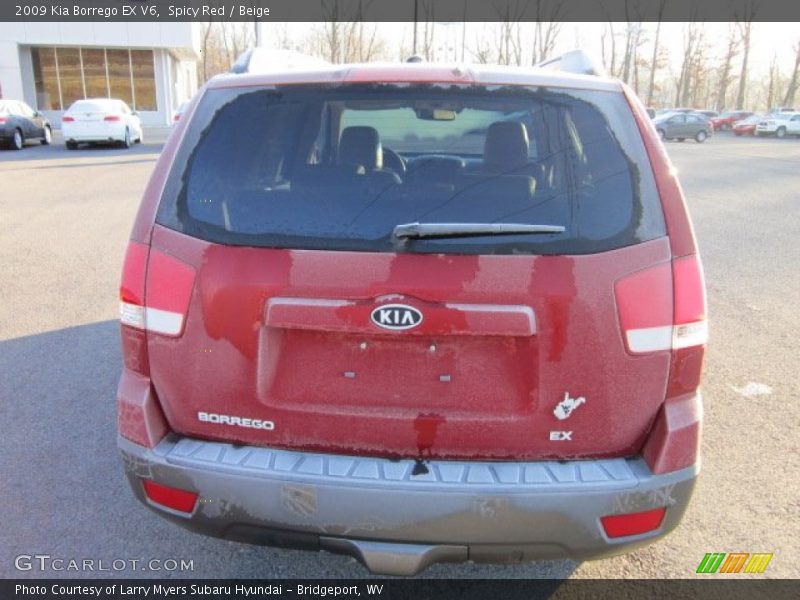Spicy Red / Beige 2009 Kia Borrego EX V6