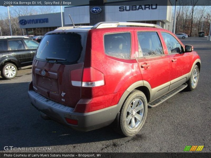 Spicy Red / Beige 2009 Kia Borrego EX V6
