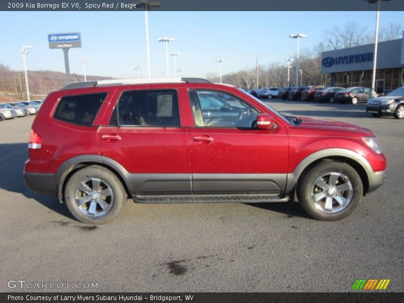 Spicy Red / Beige 2009 Kia Borrego EX V6