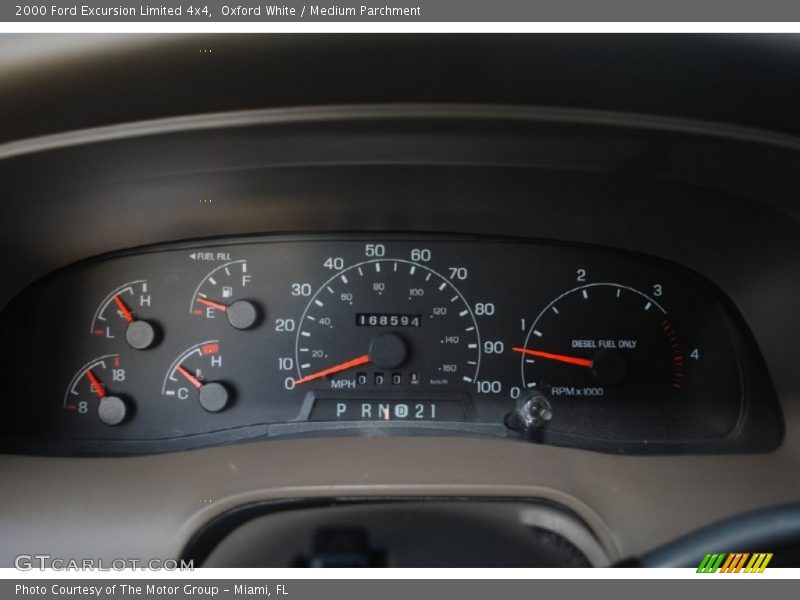 Oxford White / Medium Parchment 2000 Ford Excursion Limited 4x4