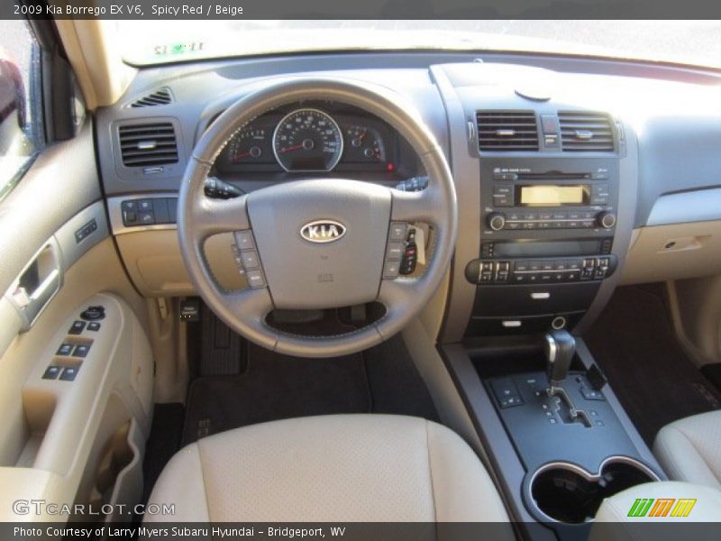 Spicy Red / Beige 2009 Kia Borrego EX V6