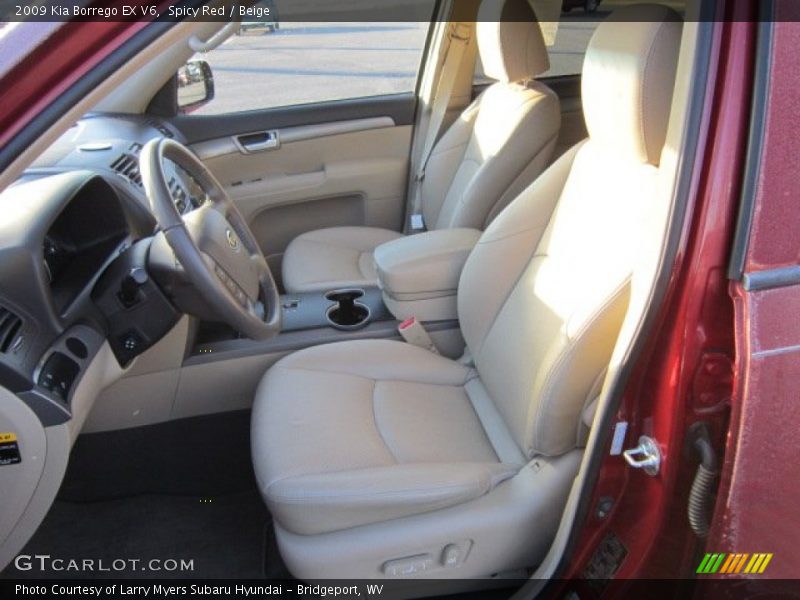 Spicy Red / Beige 2009 Kia Borrego EX V6