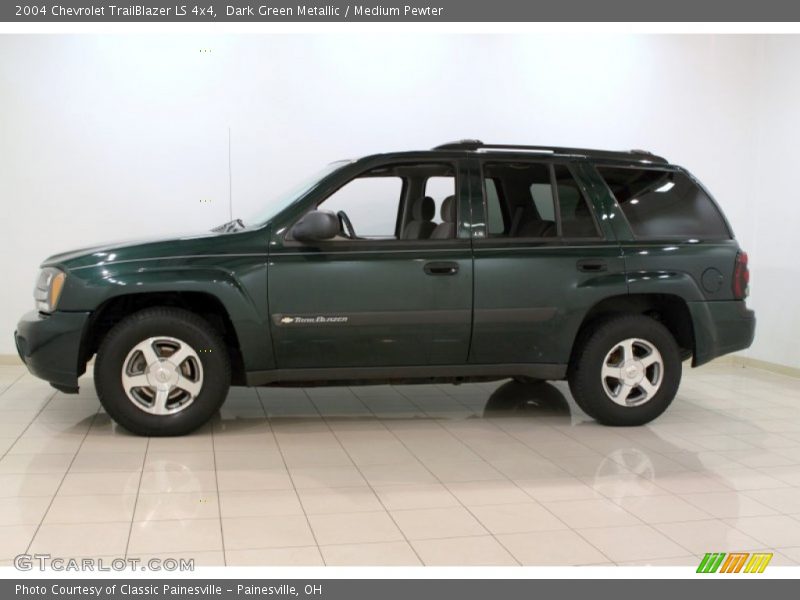 Dark Green Metallic / Medium Pewter 2004 Chevrolet TrailBlazer LS 4x4