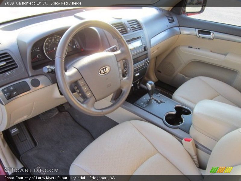Spicy Red / Beige 2009 Kia Borrego EX V6