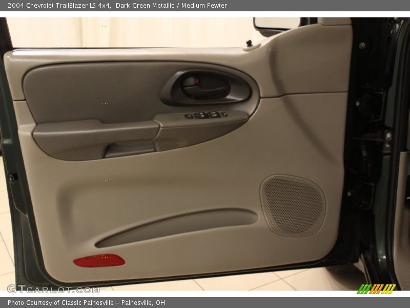 Dark Green Metallic / Medium Pewter 2004 Chevrolet TrailBlazer LS 4x4
