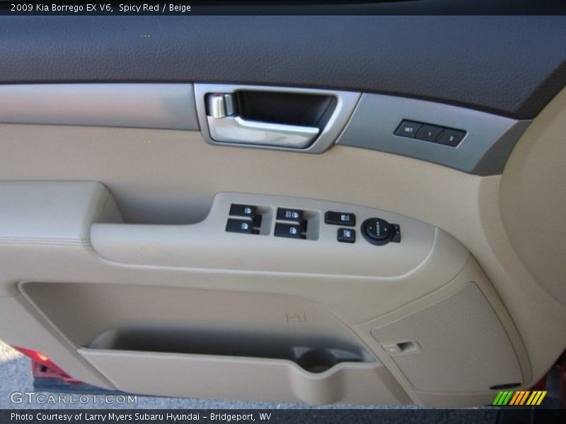 Spicy Red / Beige 2009 Kia Borrego EX V6