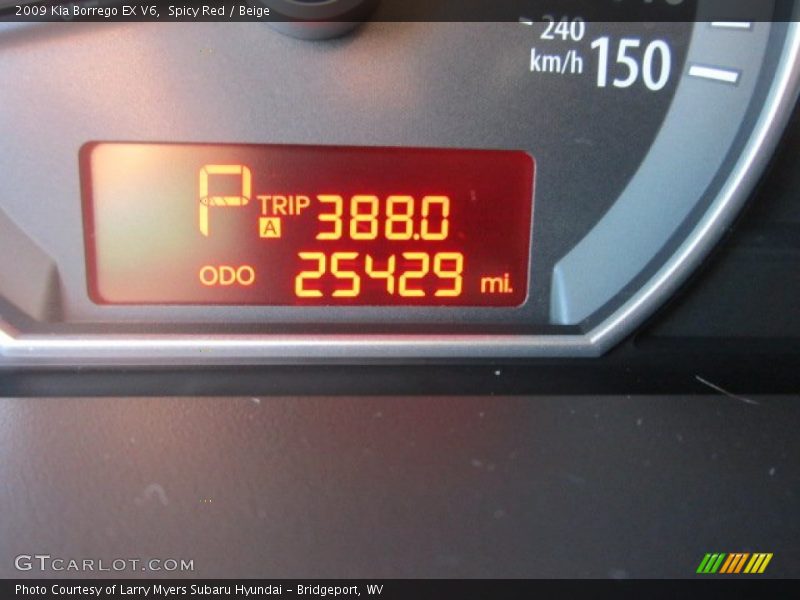 Spicy Red / Beige 2009 Kia Borrego EX V6