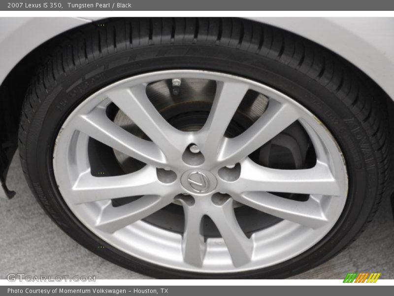 Tungsten Pearl / Black 2007 Lexus IS 350