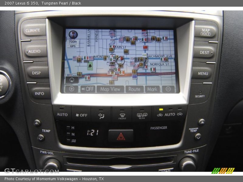 Tungsten Pearl / Black 2007 Lexus IS 350