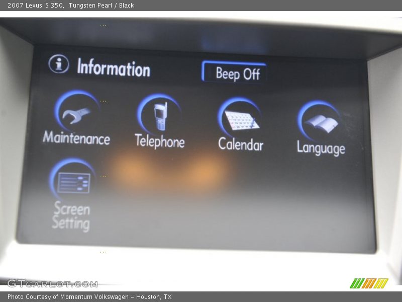 Tungsten Pearl / Black 2007 Lexus IS 350