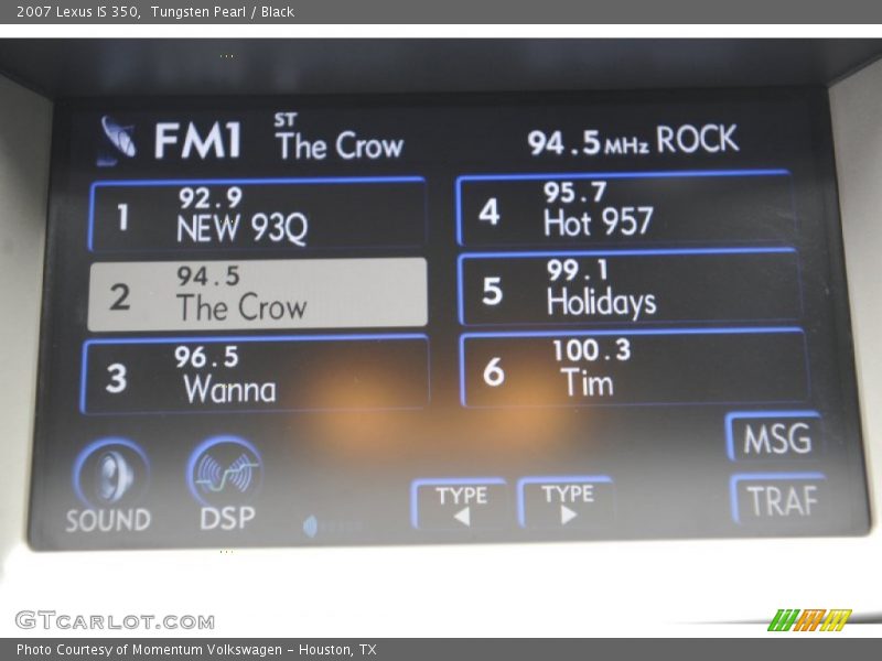 Tungsten Pearl / Black 2007 Lexus IS 350