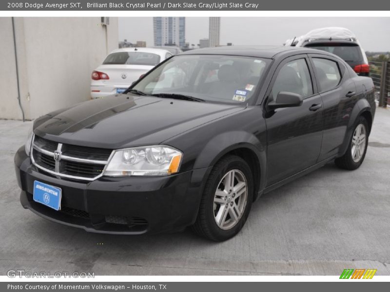 Brilliant Black Crystal Pearl / Dark Slate Gray/Light Slate Gray 2008 Dodge Avenger SXT