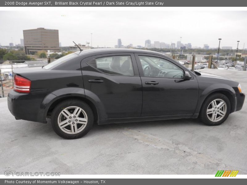 Brilliant Black Crystal Pearl / Dark Slate Gray/Light Slate Gray 2008 Dodge Avenger SXT