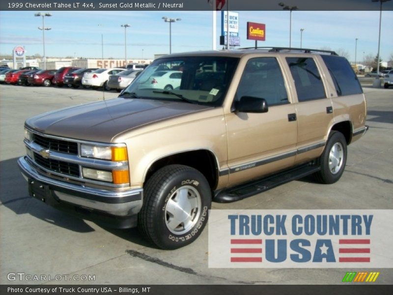 Sunset Gold Metallic / Neutral 1999 Chevrolet Tahoe LT 4x4