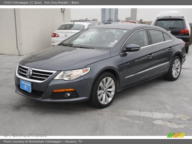 Iron Grey Metallic / Black 2009 Volkswagen CC Sport