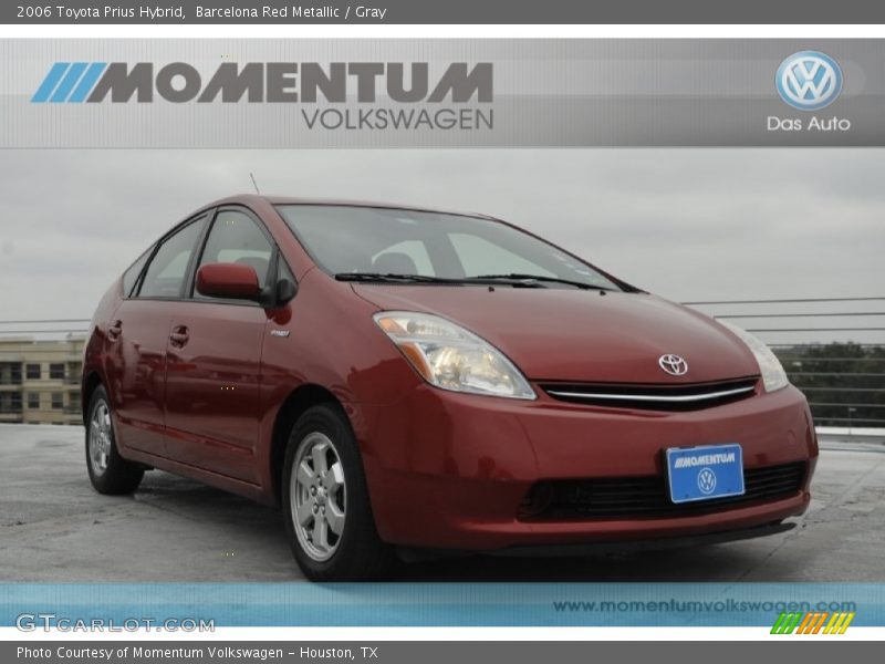Barcelona Red Metallic / Gray 2006 Toyota Prius Hybrid