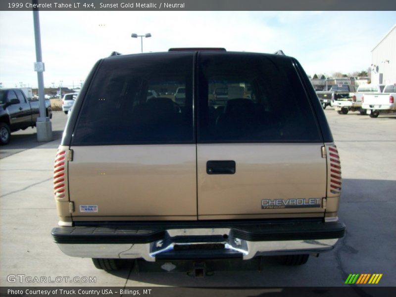Sunset Gold Metallic / Neutral 1999 Chevrolet Tahoe LT 4x4